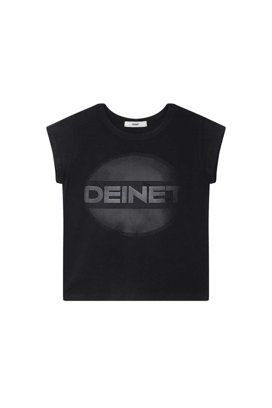 VINTAGE GRAPHIC CROPPED T-SHIRTS IN BLACK