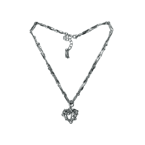 Heart bone necklace