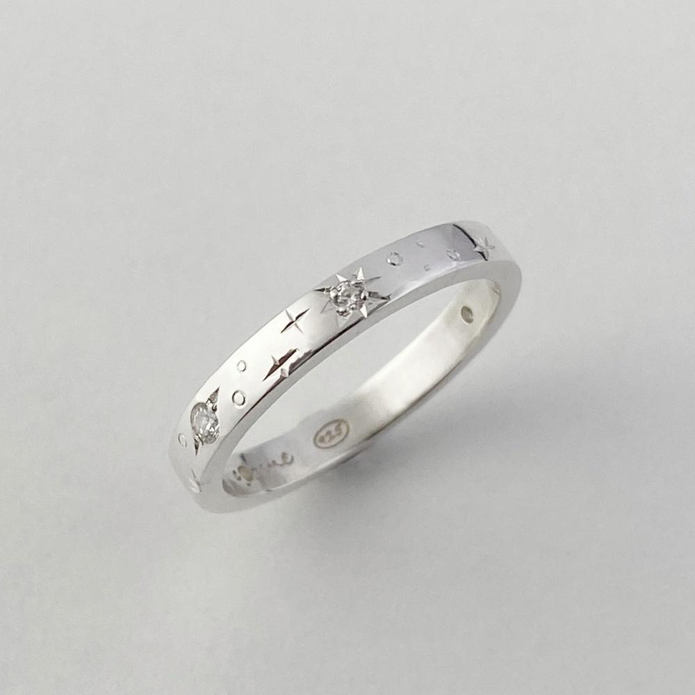 Planet Silver Ring (Flat)_3mm
