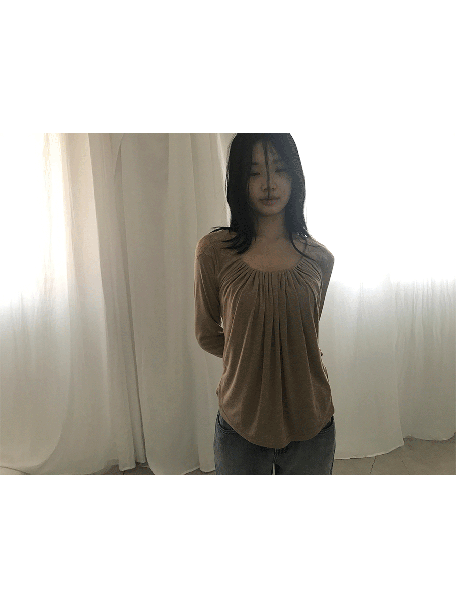 Drape shirring top