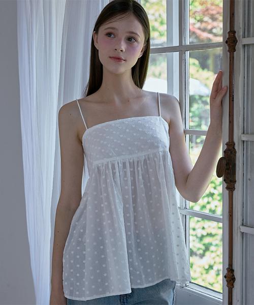 Flower Pattern Blouse [White]