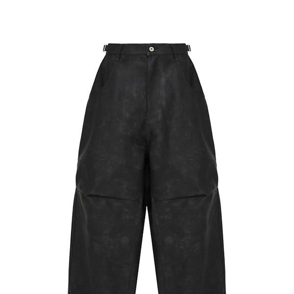MJD X KOIN SEOUL 3D KNEE ECO LEATHER PANTS