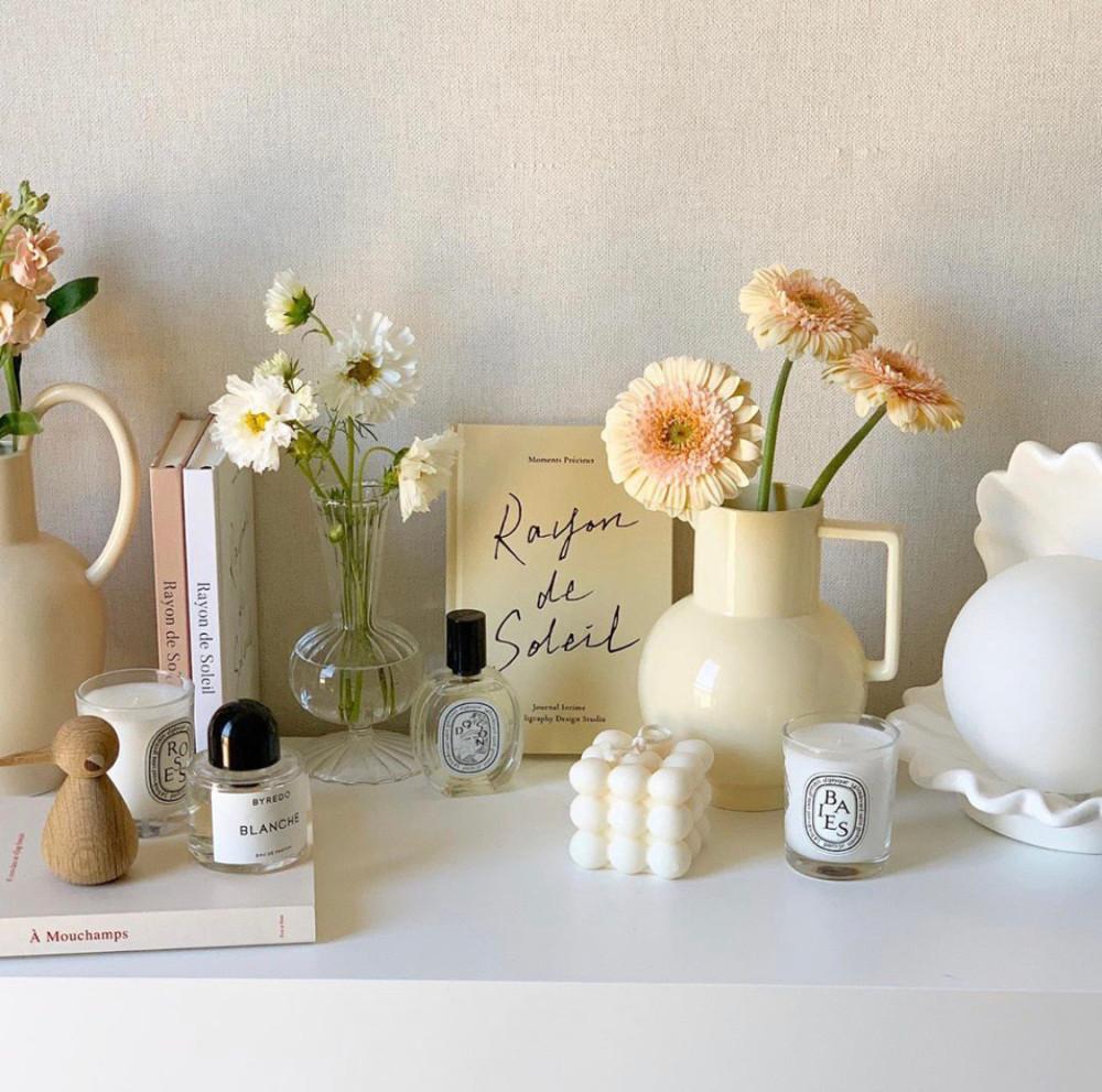 세라믹화병 꽃 꽃병 도자기 vase 인테리어소품 오브제 라크렘므 베이스