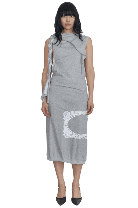 [3/20 예약발송] Braided Cape Dress, Heather