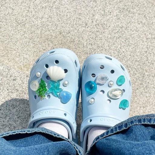 청량한 바다 크록스 지비츠 14개 세트💙