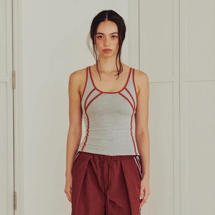 Sporty Line Tank Top (GRAY)