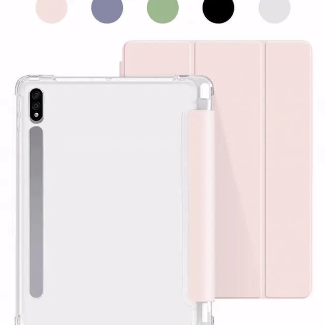 [스티커증정🔥최저가] 갤럭시탭 전기종 S펜슬 수납 투명 스마트 케이스 커버 S10 S9 S8 S7 S6 A8 A9 플러스 FE 라이트 북커버 태블릿 종이질감 강화유리 액정보호필름