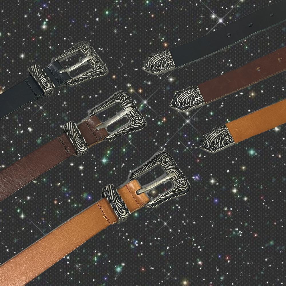 남자웨스턴벨트 남자 소가죽 캐주얼 벨트 3color