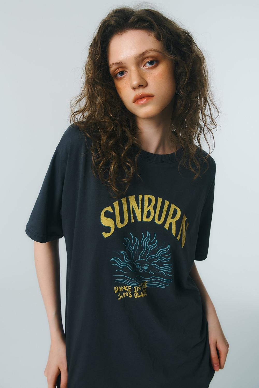 [3차리오더] SUNBURN VINTAGE T-SHIRT_charcoal