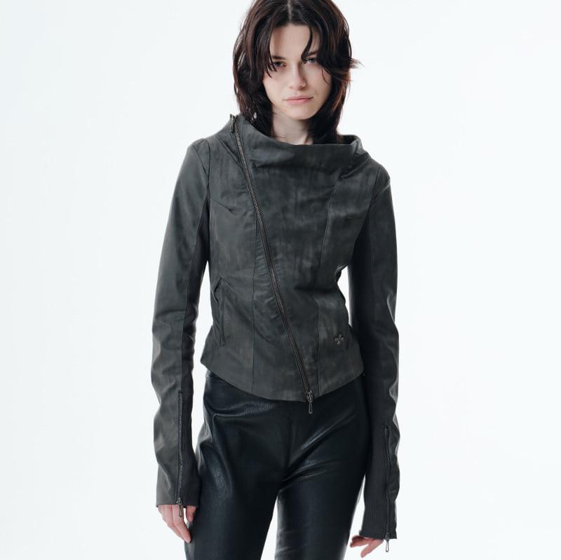 (3월 2일 순차배송)KAEL DRAPED JACKET (KHAKI BROWN)