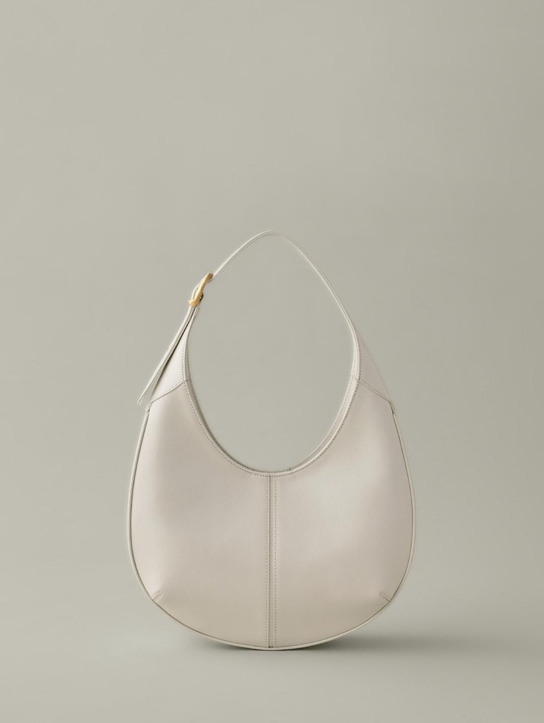 Round Miele Hobo Bag Ivory