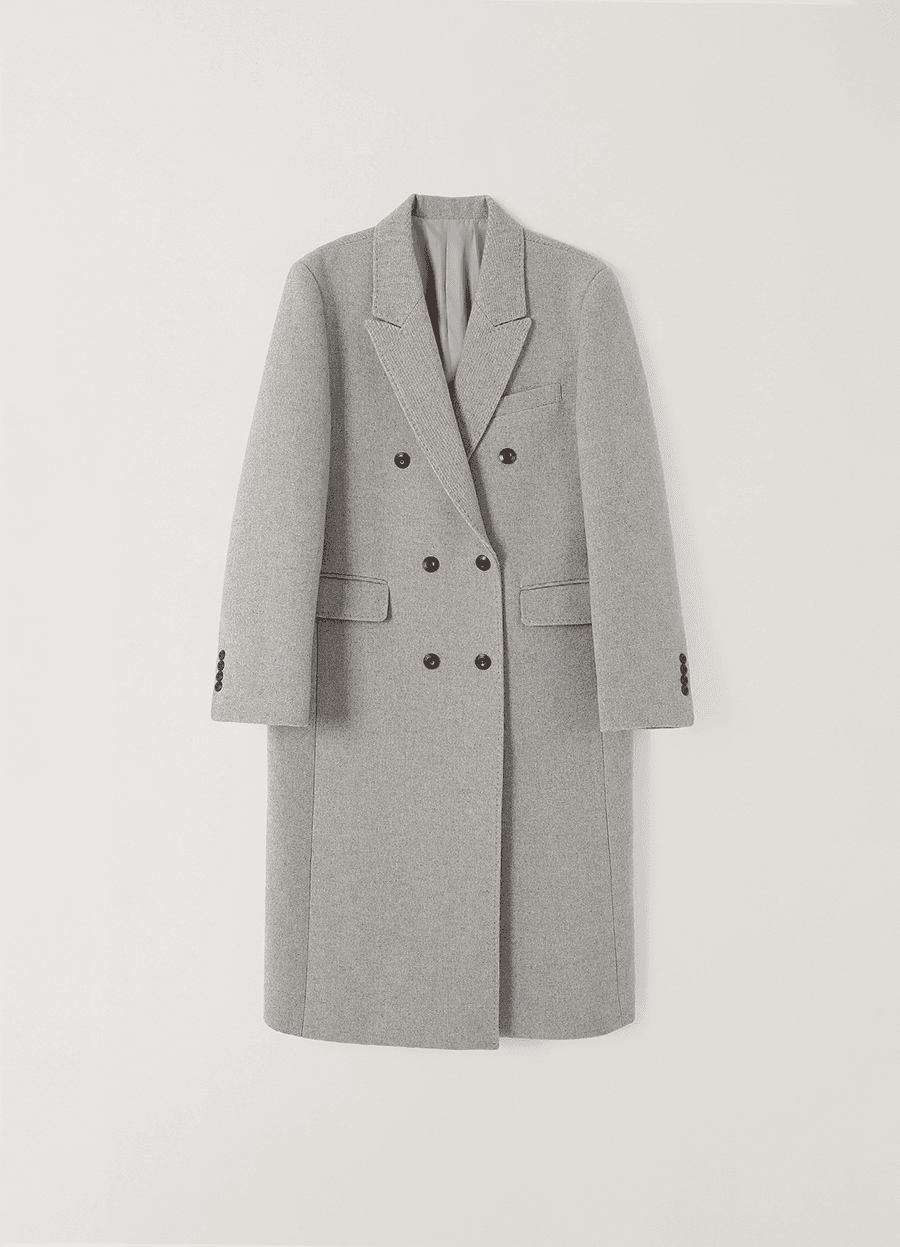 Cedar wool coat (Gray)