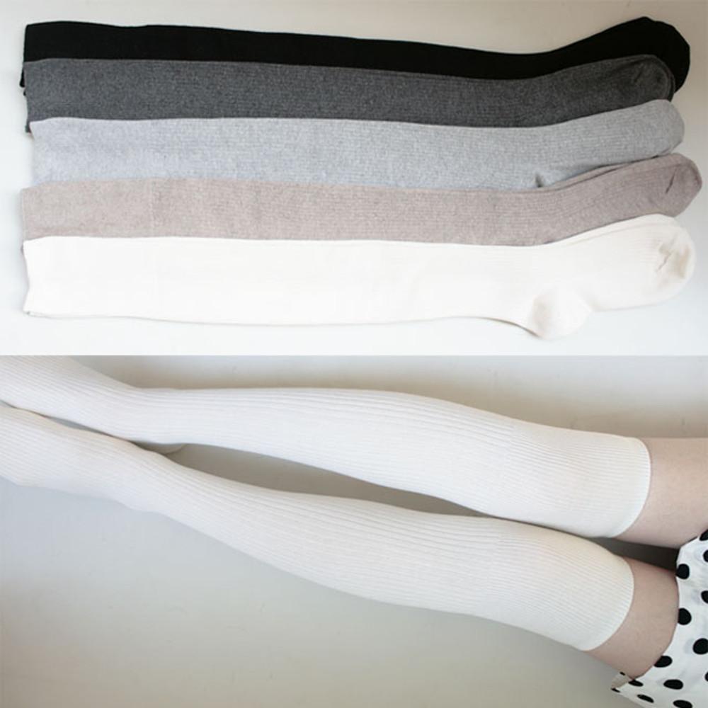 골지 오버니삭스 여성 긴 니삭스 롱 양말