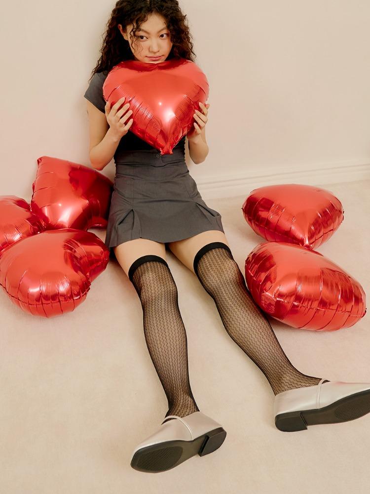 넉넉 시스루 레이스 니삭스 스타킹