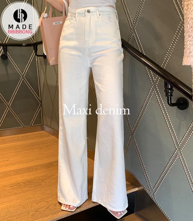 [B-MADE/코튼ver/여름에도함께🍉]군살삭제 와이드 코튼팬츠(2color) [데님 일자]