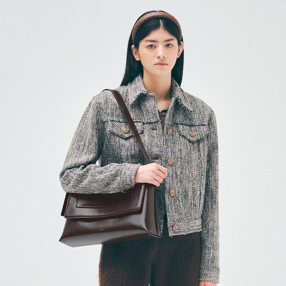 SQUARE BAG_DEEP BROWN