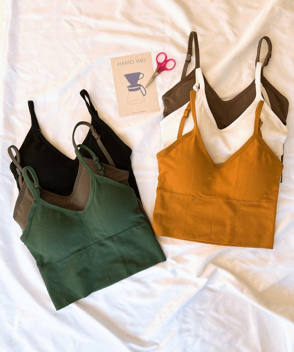 [직진할인/최저가]노와이어 브라탑 브라렛 나시 스포츠브라 심리스브라 뽕브라 이너 나시탑 88