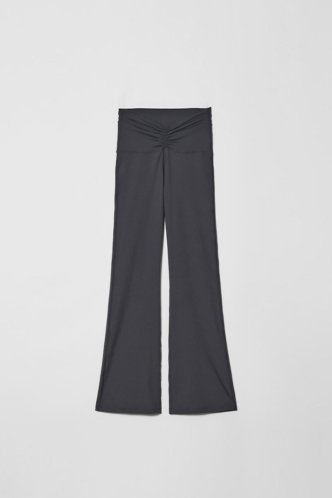 STRETCHY SHIRRING FLARE PANTS