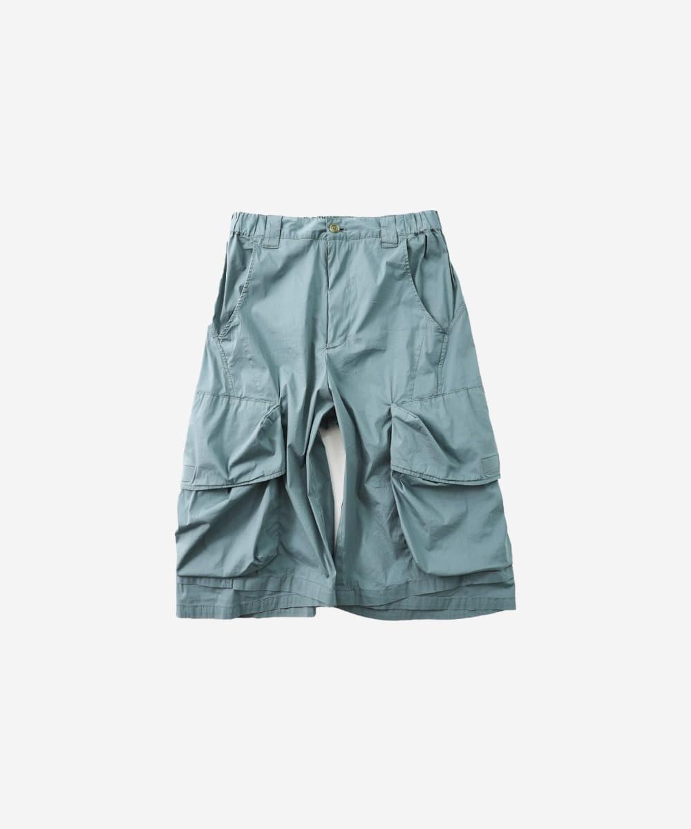 ADVENTURE NYLON CARGO BURMUDA PANTS (MINTGREY)