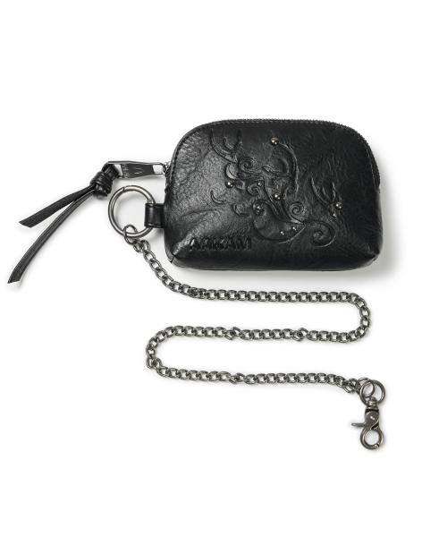 Studded Chain Wallet (Black)