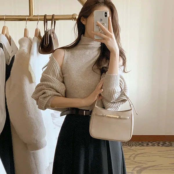 [릴스문의폭주🤎] 허쉬 폴라니트 슬리브리스&볼레로 가디건 set - 4color