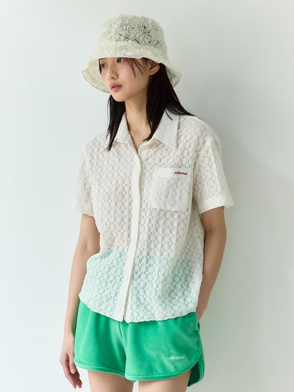 [3차] Jasmine Lace Shirt (Ivory)