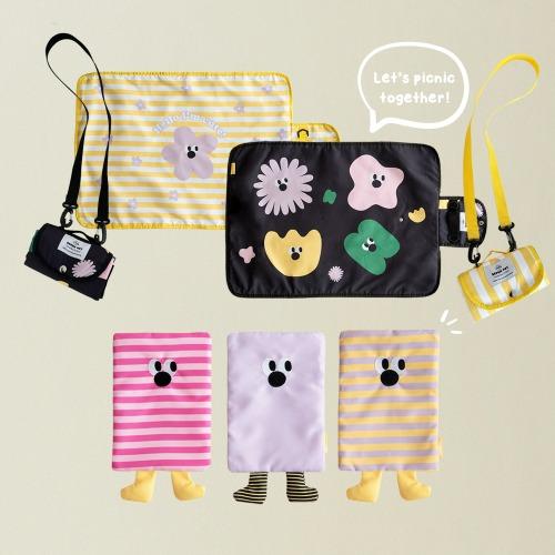 [여름 선착순 50%] 강아지 산책 휴대용 피크닉 매트+아이스팩 파우치
