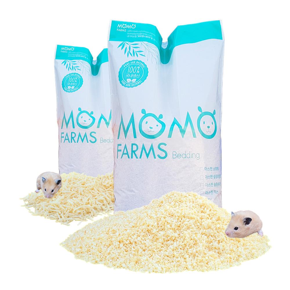 모모팜 슬림와일드 아스펜 베딩 1.2kg / 30L (중포장)  쉐이빙 햄스터 톱밥