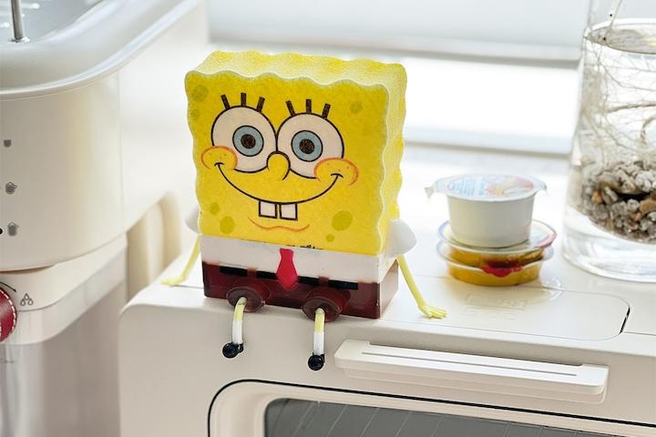 [10% 쿠폰] 스폰지밥 스펀지 수세미+수세미홀더 SET