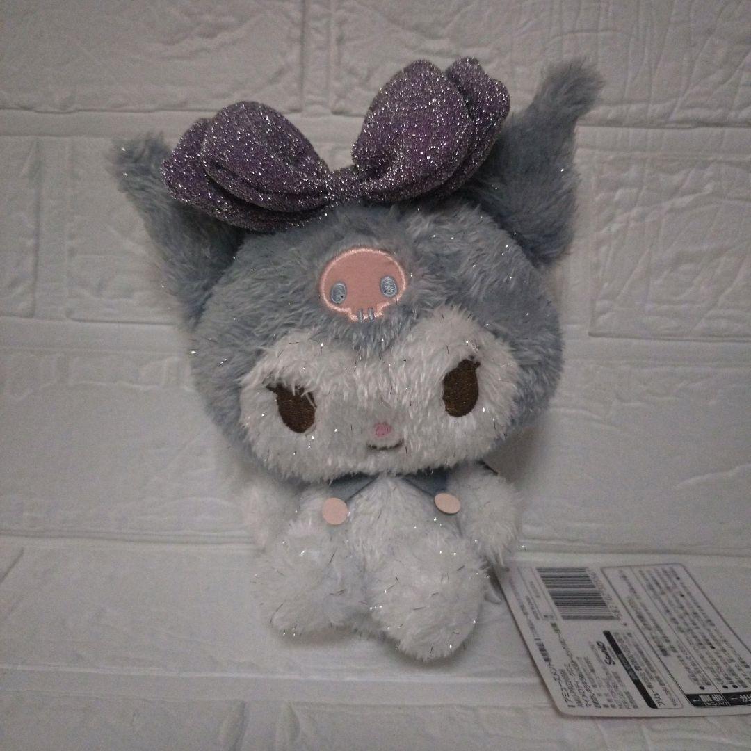 サンリオキャラクターズ　おめかしキラキラぬいぐるみ　ビックリボン　クロミ