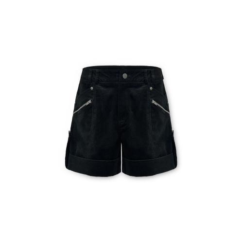 CORDUROY ROLL-UP SHORTS