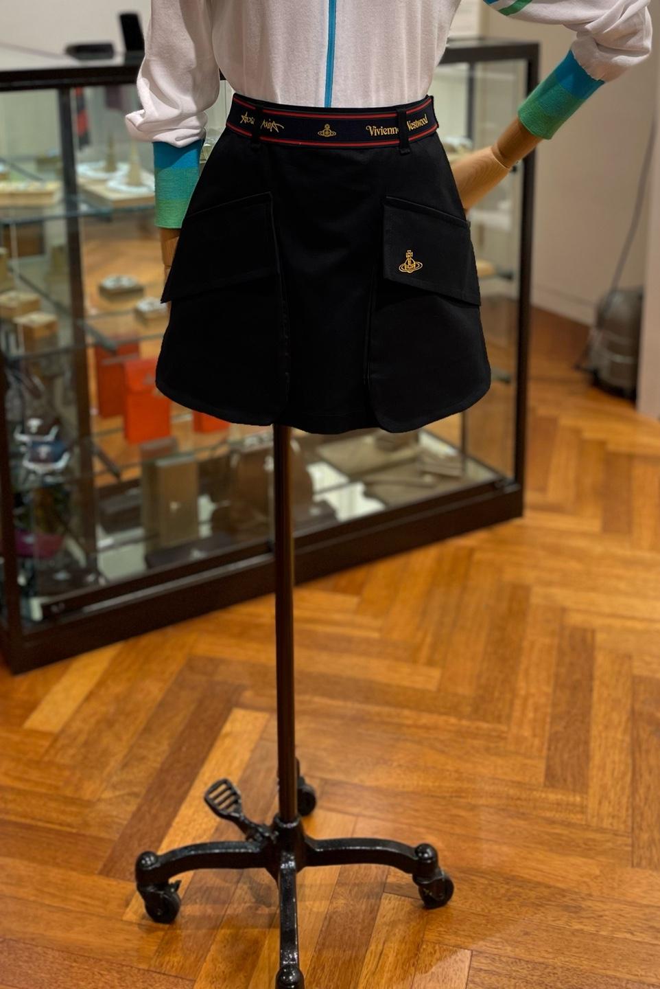 비비안웨스트우드 앵글로매니아 사선 포켓포인트 골프 스커트 다크네이비 (VMSUSK9200)