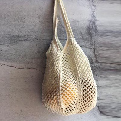 메쉬 여성 그물가방 장바구니백 털실백