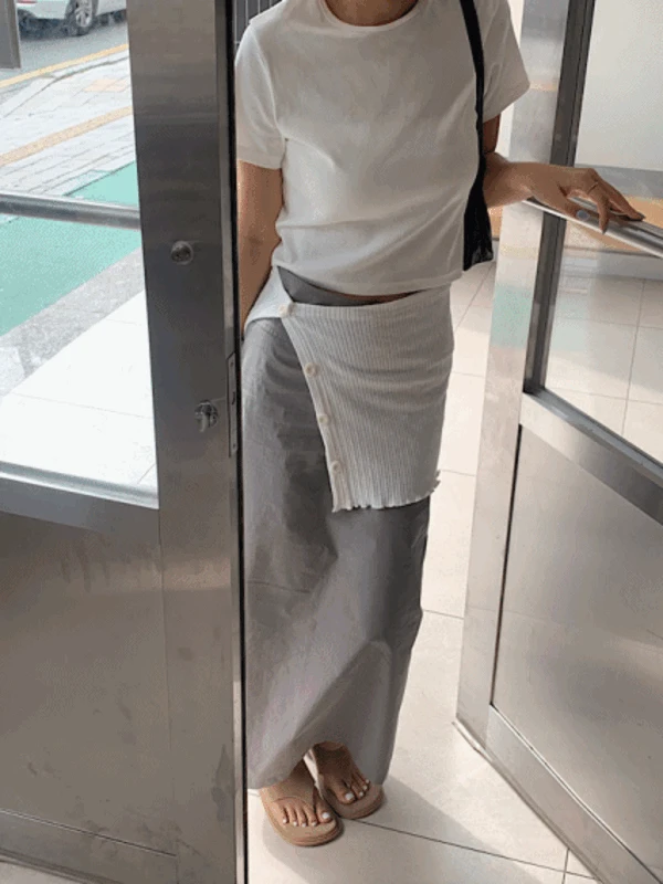 [썸머] 커브 누보 스커트
