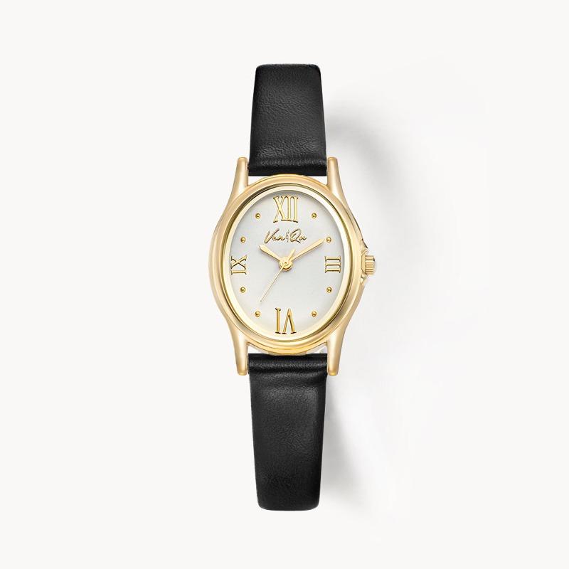 벤앤쿠 Gem-Gold/Pearl (Black leather)