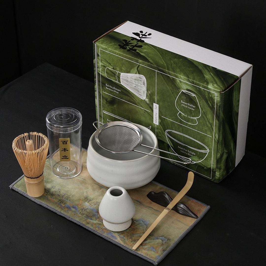 AOHAO 말차 도구 7PCS 세트 말차잔 차선 다선립 차시 필터 다건 - 기타 티용품 | 쿠팡