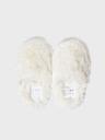 Faux fur shoes  white