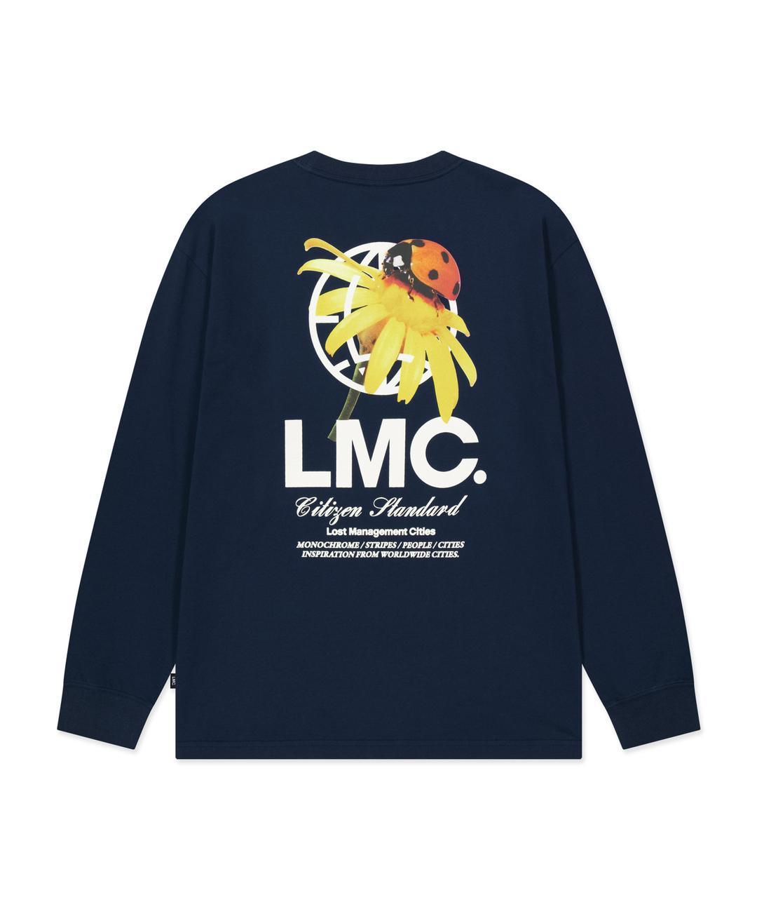 LADYBUG LONG SLV TEE navy