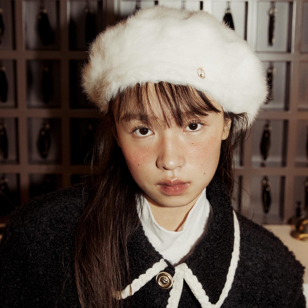 Lucirzu Angore beret (Ivory)