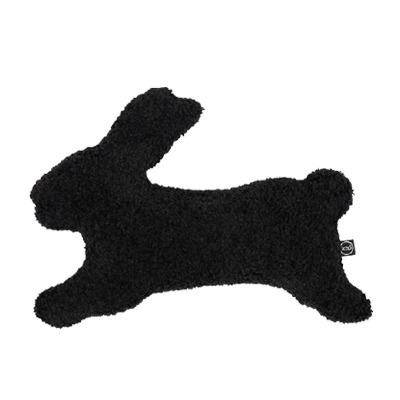 Happy Bunny Black Plush Cushion