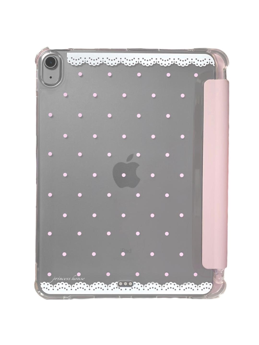 lace polka dot ipad case