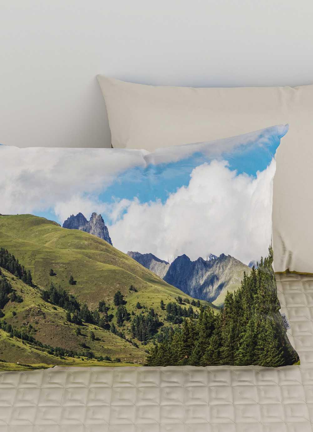 힐링 60수 고밀도 면 포토 겹베개커버50x70