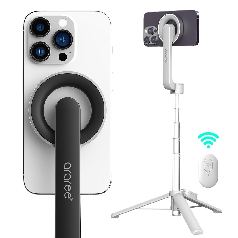 아라리 아이폰 맥세이프 블루투스 셀카봉 삼각대 리모컨 맥피포드