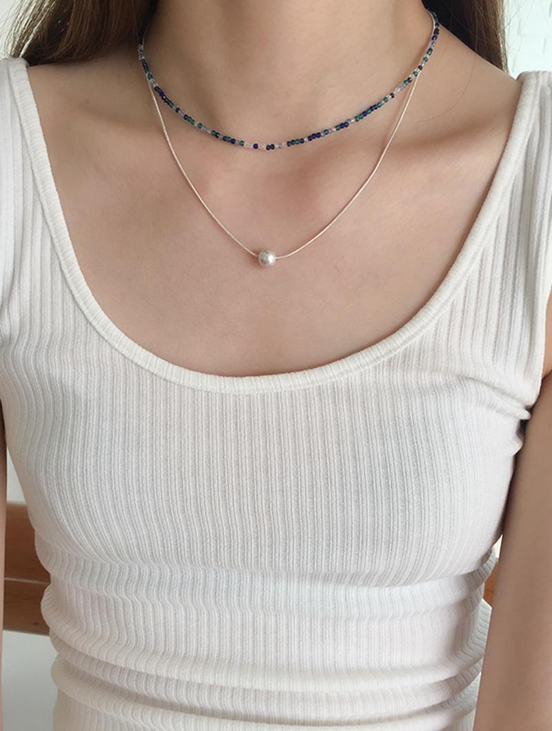 vintage ball necklace