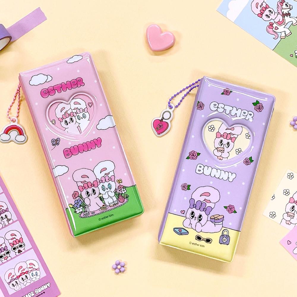 [에스더버니 네컷앨범] 에스더버니 굿즈 인생네컷앨범 포토북 앨범 사진 보관 네컷사진 바인더 커플 미니 포켓앨범 미니띠부씰북 띠부띠부씰북 콜렉트북 폴라로이드 초음파앨범 선물