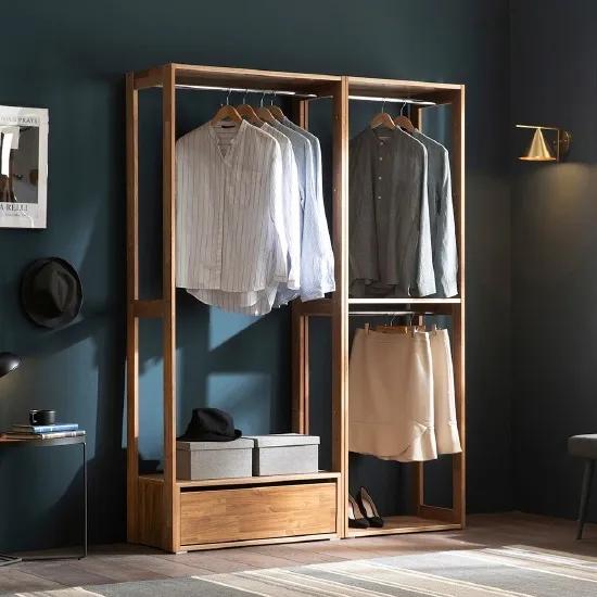 장인가구 세이 원목 드레스룸 1600 옷장 1단서랍 행거형 - 한샘몰