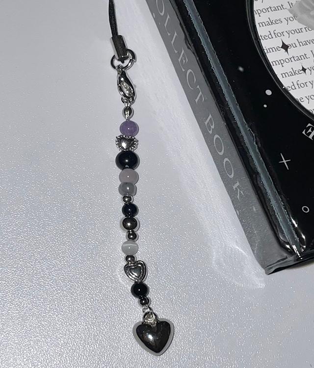 ✷자체제작 / 군번줄 ✷ y2k 오리엔탈 빅하트 키링 콜북 바인더 증사 다이어리 열쇠고리 가방고리 에어팟 핸드폰고리 다꾸 가방고리 파우치  무채색 무채색코디