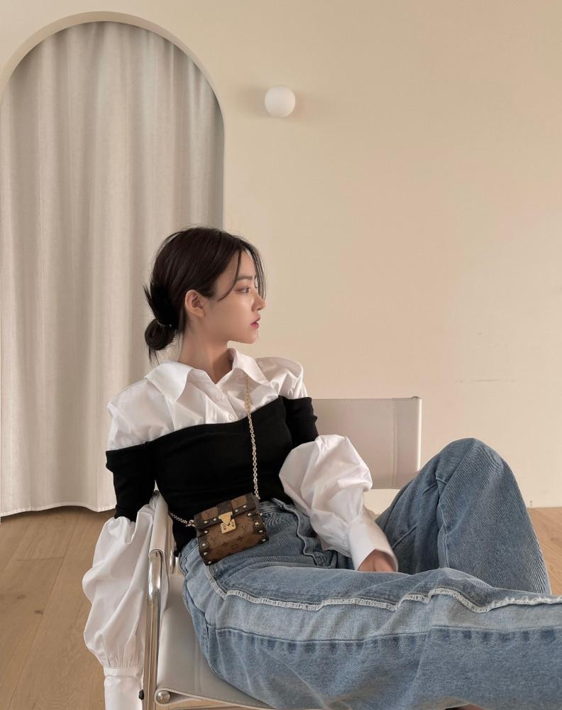 [강추] 드레스업 레이어드 셔츠