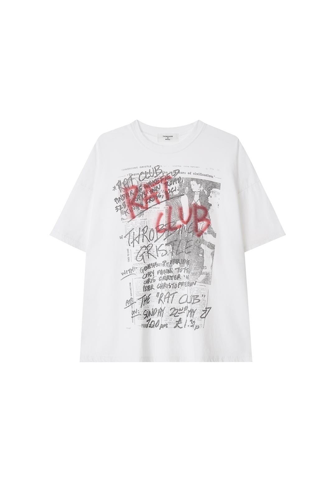 rat club T-shirt (white)