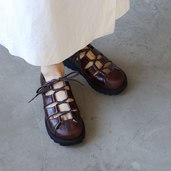 Zen Loafer Sandal_25038_darkbrown